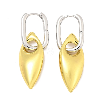 Horse Eye Brass Hoop Earrings for Women EJEW-U057-06D-03GP-1