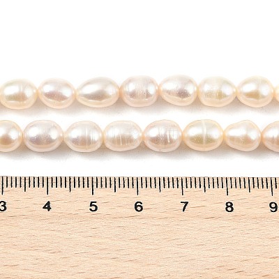Natural Cultured Freshwater Pearl Beads Strands PEAR-I007-01D-07C-1