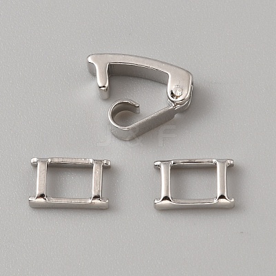Brass Fold Over Clasps KK-WH0079-109B-P-1