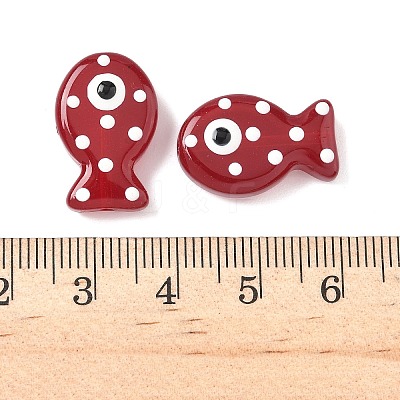 Baking Paint Glass Enamel Beads X-LAMP-D303-04C-1