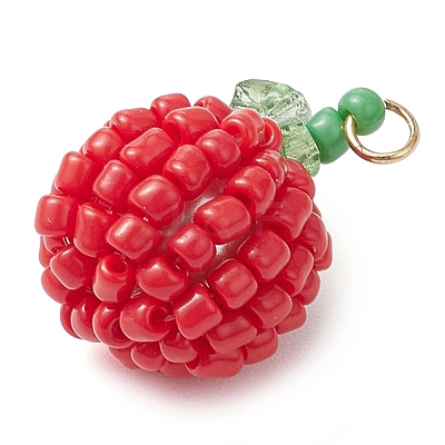 Seed Beads Beaded Pendants PALLOY-TA00159-02-1