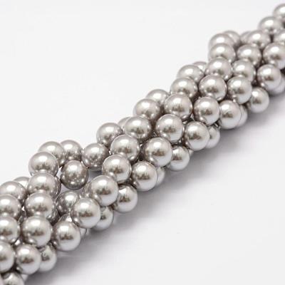 Shell Pearl Beads Strands BSHE-L026-05-8mm-1