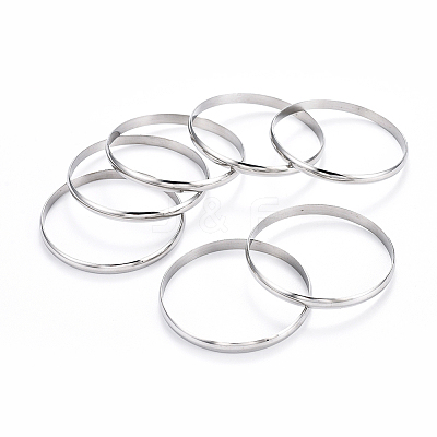Fashion 201 Stainless Steel Bangle Sets BJEW-L664-024A-P-1-1