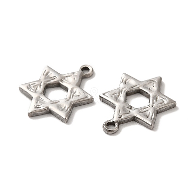 Non-Tarnish 304 Stainless Steel Pendants STAS-Q001-02P-1