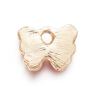 Light Gold Plated Alloy Charms X-ENAM-L029-06C-1
