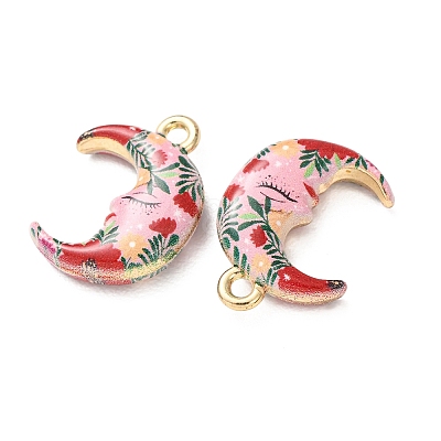 Printed Alloy Pendants AL-CBA7256-26G-03-1