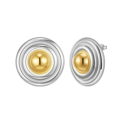 304 Stainless Steel Stud Earrings WG128D7-03-1
