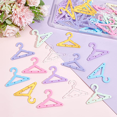 42Pcs 7 Colors Opaque & Transparent Acrylic Earring Display Accessories EDIS-PH0001-33-1