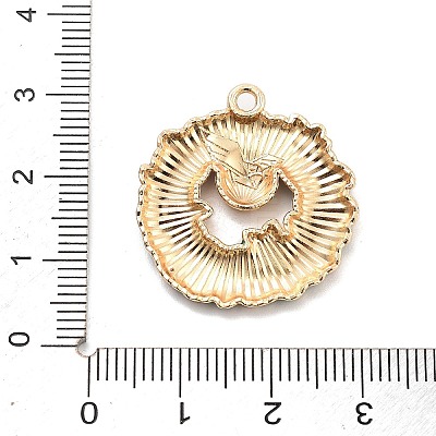 Christmas Theme Alloy Enamel Pendants ENAM-D060-04G-1