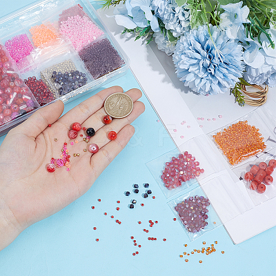 DIY Glass & Acrylic & Seed Beads Findings Kits DIY-PA0001-37-1