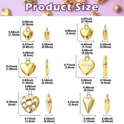 180Pcs 6 Styles CCB Plastic Pendants CCB-YW0001-79-1