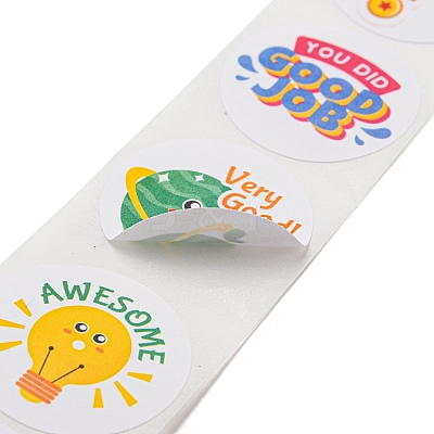 8 Styles Self-Adhesive Paper Cartoon Reward Stickers DIY-A049-01C-1