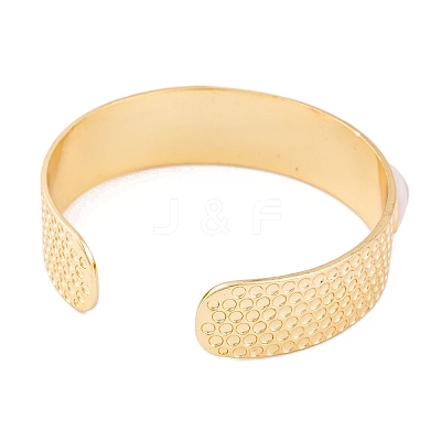 Evil Eye Brass Enamel Wide Open Cuff Bangles for Women BJEW-S147-08G-01-1