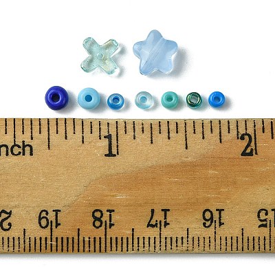 Baking Paint Glass Round Seed Beads with Glass Bead SEED-FS0001-23-1