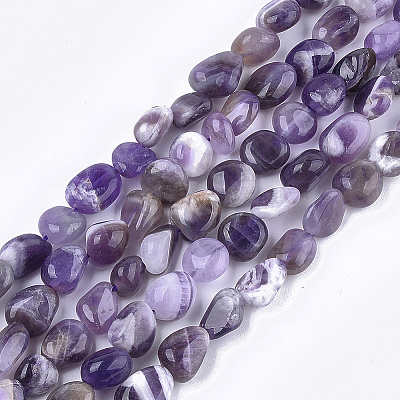 Natural Amethyst Beads Strands X-G-T105-33-1
