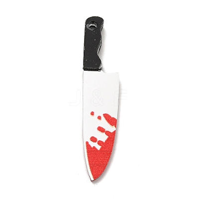 Halloween Printed Opaque Acrylic Pendants MACR-K330-42A-2-1