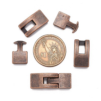 Tibetan Style Snap Lock Clasps LS-TIBE-LF11313Y-R-LF-1