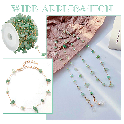 DIY Natural Green Aventurine Jewelry Set Making Kit DIY-WR0004-16A-1