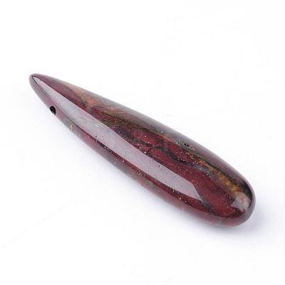 Natural Red Rainbow Jasper Pendants G-R392-03-1