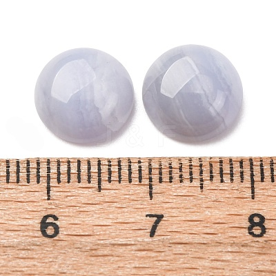 Natural Blue Lace Agate Cabochons G-O185-01A-02-1
