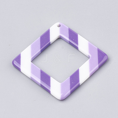 Resin Pendants CRES-T008-34B-1