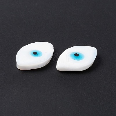 Handmade Evil Eye Lampwork Cabochons LAMP-F025-06B-1