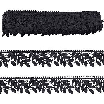 10 Yards Leaf Polyester Lace Trim OCOR-WR0001-87A-1