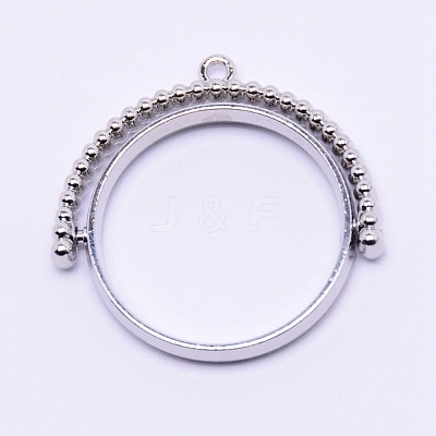 Alloy Open Back Bezel Pendants PALLOY-WH0071-60P-RS-1