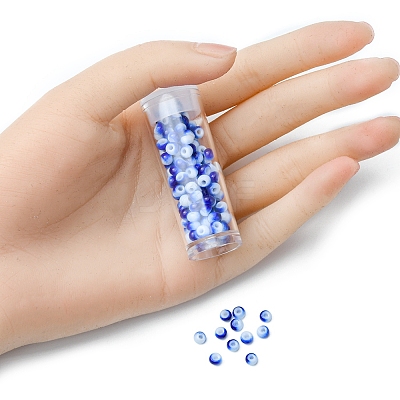 6/0 Opaque Glass Seed Beads SEED-YW0002-13O-1
