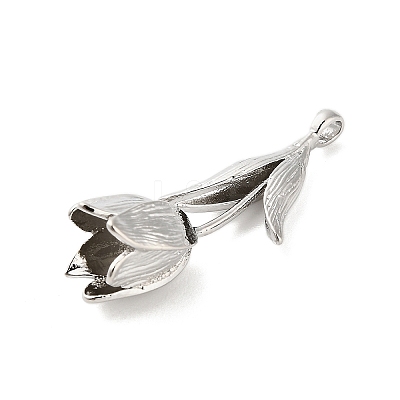 Three-Dimensional Flower Brass Pendants KK-V006-02P-02-1