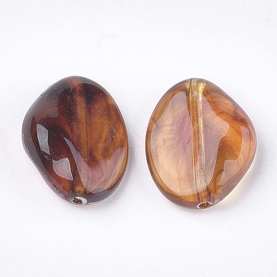 Acrylic Beads X-OACR-S029-036-1