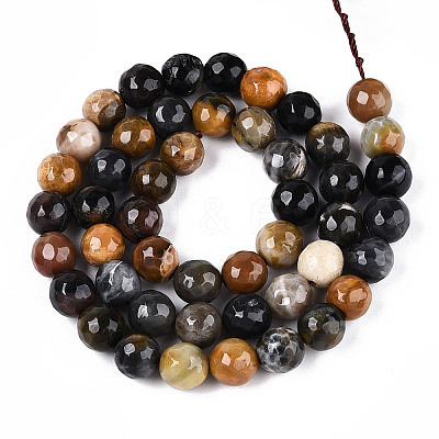 Dyed Natural White Jade Beads Strands LS-G-T139-8mm-60-17-1