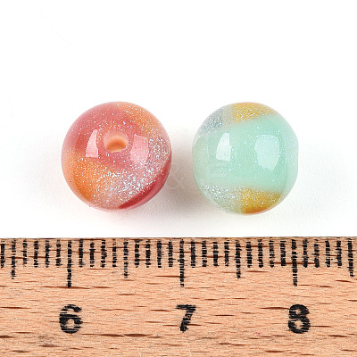Two Tone Resin Beads RESI-N042-10mm-11-1
