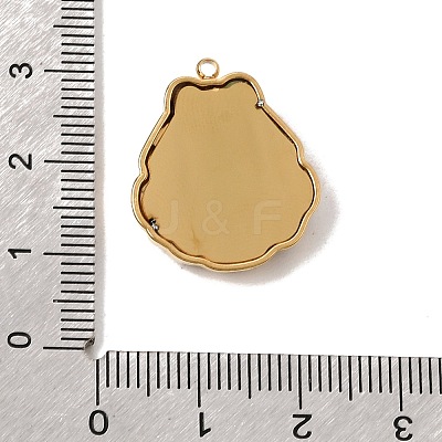 Marine Organism Theme Natural Shell Pendants SH-CBA6E49-01G-D-1