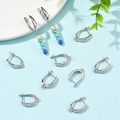 SHEGRACE Brass Hoop Earring Findings XGRQ79250-943P-1