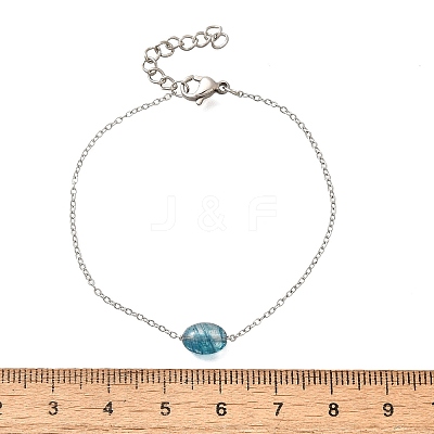 304 Stainless Steel Link Bracelets for Women BJEW-Z087-02P-1