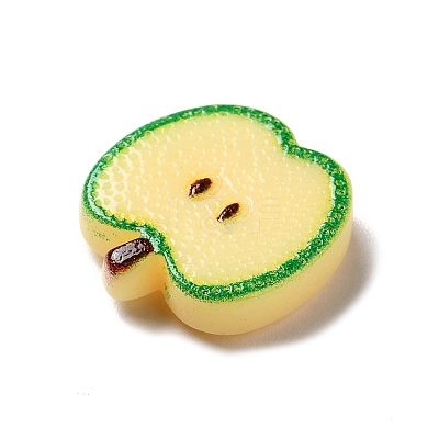 Opaque Resin Fruit & Vegetable Adhesive Back Cartoon Stickers RESI-K019-46-1