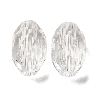 Transparent Acrylic European Beads TACR-G048-05-1