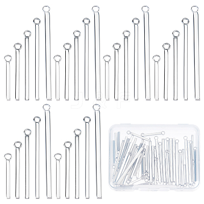 60Pcs 5 Style Stainless Steel Pendants STAS-SC0003-93-1