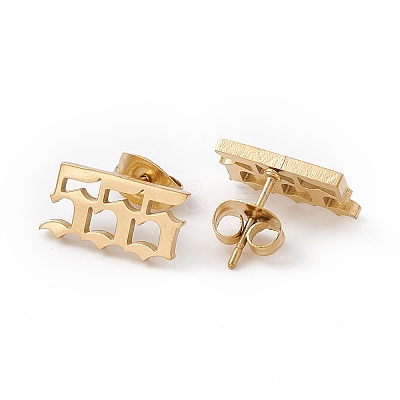 Number Earrings X-EJEW-F286-01E-G-1