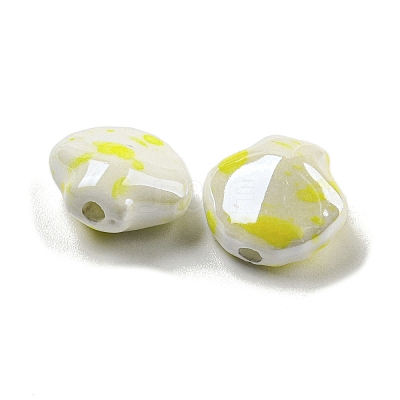 Shell Shape Glazed Porcelain Beads PORC-E022-01C-1