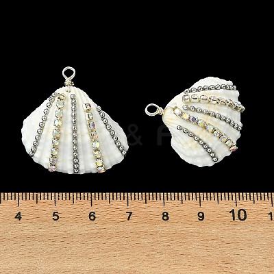 Natural Shell Pendants PALLOY-TA00414-1