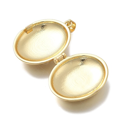 Brass Locket Pendants KK-D431-030A-G-1