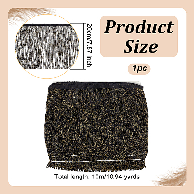 Polyester Tassel Lace Trim SRIB-WH0011-251B-01-1