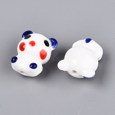 Handmade Porcelain Bead Strands PORC-N011-02C-1