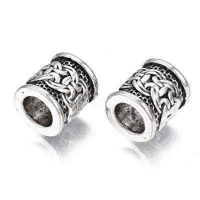 Tibetan Style Alloy European Beads TIBEB-N005-068-1