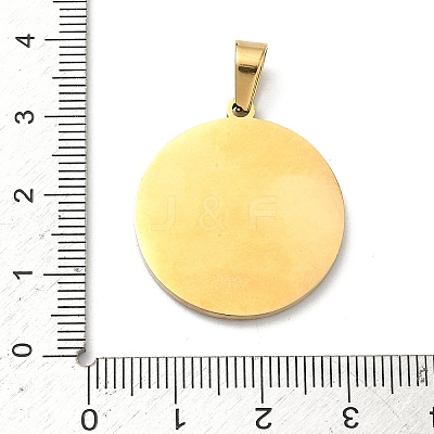 304 Stainless Steel Enamel Pendants STAS-H255-01F-G-1