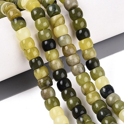 Natural Xiuyan Jade Beads Strands G-Q616-02A-07-1