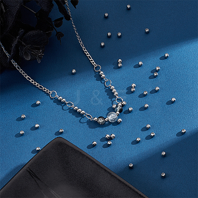202 Stainless Steel Beads STAS-UN0043-20-1