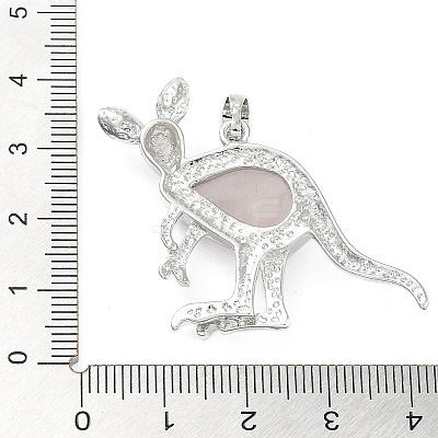 Natural Rose Quartz Pendants G-A176-A11-1